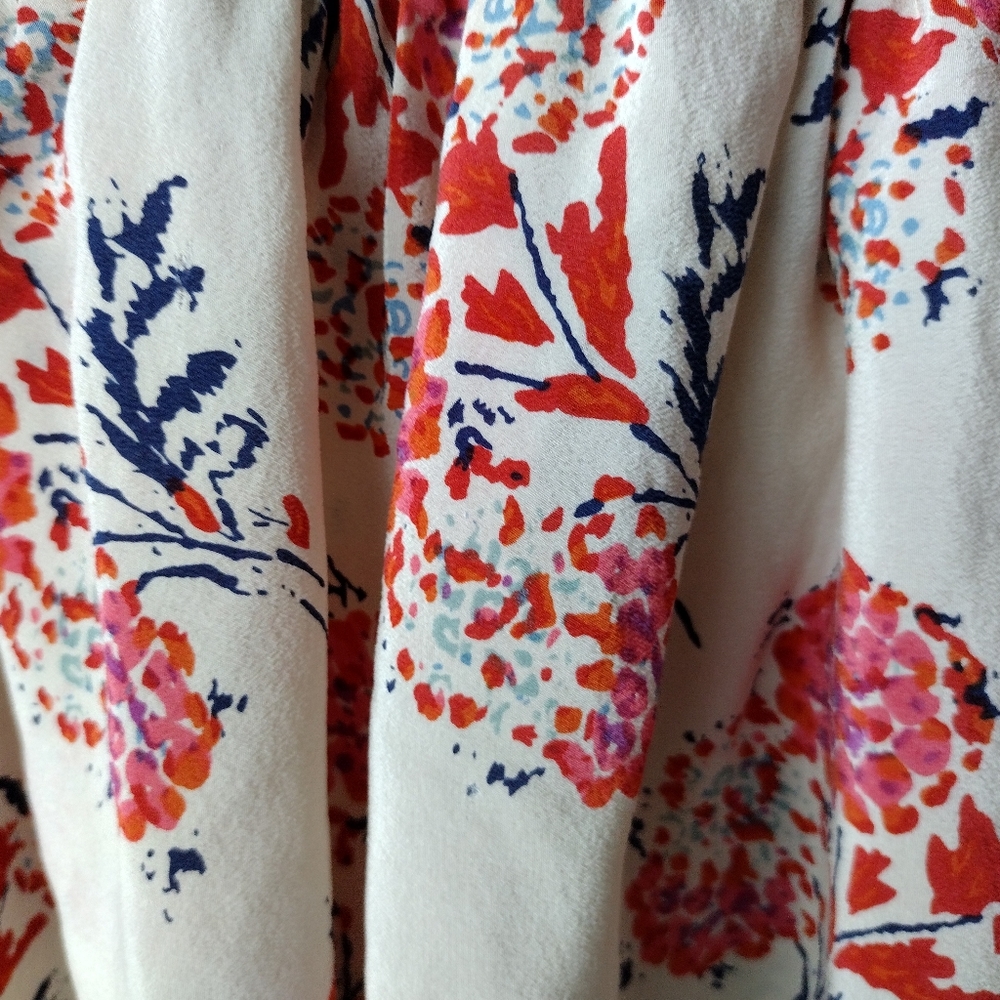 Anthropologie Pins & Needles Floral Summer Blouse - Picture 3 of 4